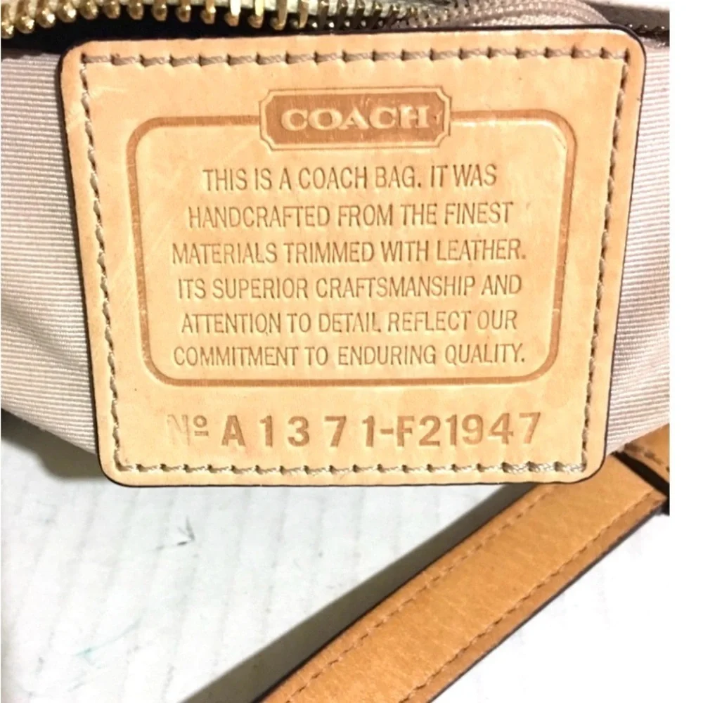 Coach CC signature print canvas  satchel handbag